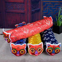 Cloth Tiger Folk Craft Pint Tiger Pillow Adult Cervical Spine Pillow Cloth Art Embroidery China Wind Small Gift Silkworm Sofa Pillow