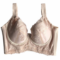  5-breasted soft steel rims thin gathering secondary milk anti-sagging beautiful back adjustment bra large size fat mm upper support bra