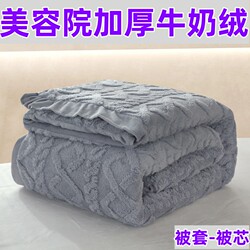 Beauty Bed Quilt Core Massage Bed Foot Bath Beauty Salon Quilt Crystal Velvet Beauty Salon Thickeneded Mattress Milk Velvet Quilt Cover