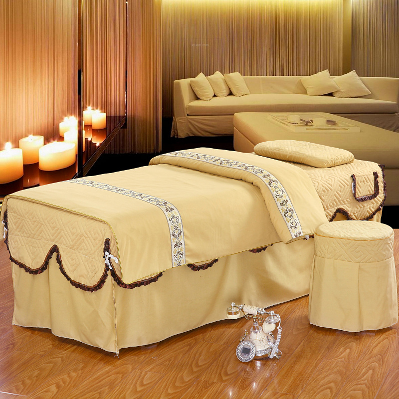 Phong cách chung làm đẹp bao gồm bốn bộ cơ thể massage giường bao gồm massage massage giường bìa giải phóng mặt bằng đặc biệt giá khăn trải giường spa