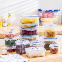 Kitchen food storage box Fruit refrigerator preservation box Plastic microwave oven lunch box Lunch box Rectangular sealed box