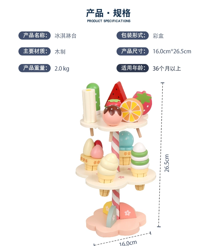 Cô gái sáu mốt bánh sinh nhật mô phỏng âm nhạc một cách nghiêm túc những cô gái trẻ bằng gỗ đồ chơi nhà bếp chơi phù hợp