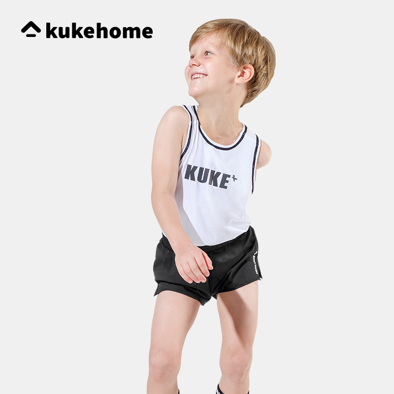 Kuke KUKE2021 summer children's track and field running training breathable sports shorts comfortable three-point pants quick-drying