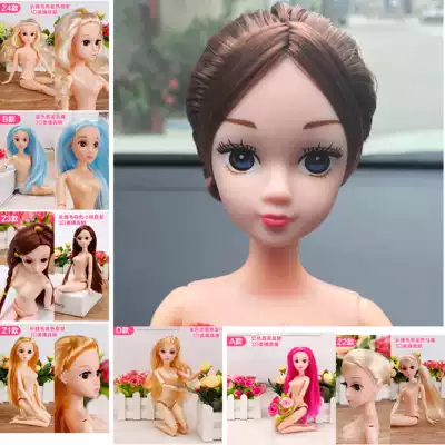 Factory Direct 30cm twelve joint finished shallow babies Barbie gai zhuang doll cake baked with hot pot toys