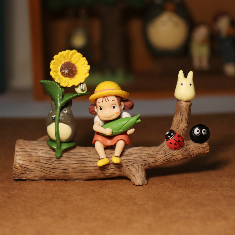 Micro Landscape Christmas Gifts Cake Swing Pieces Bean Bean Dragon Little Girl Cute Cat Tabletop Gardening Decorative Doll Paparazzi