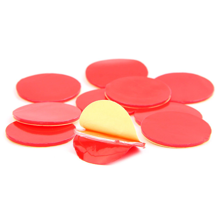 Car pendulum acrylic double-sided adhesive round transparent adhesive tape sticker with no marks easy to tear up car ornament with glue 3 sheets