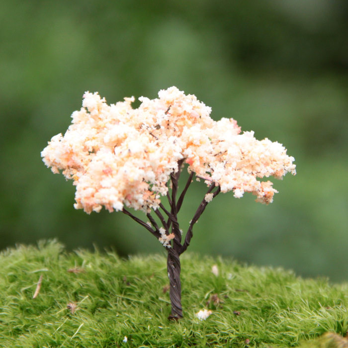Christmas Tree Decoration Snowpine Cherry Blossom Tree Peach Blossom Tree Creative Fake Tree DIY Landscape Micro Landscape Gardening Accessories