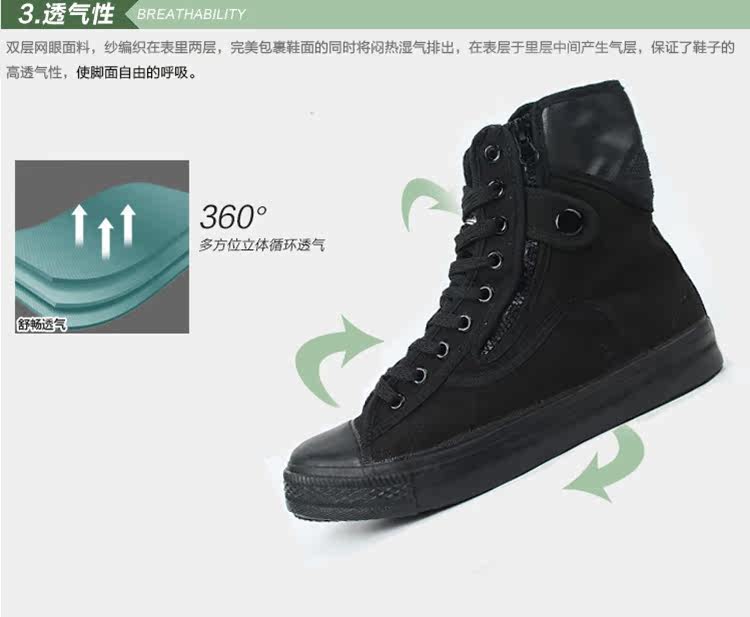 Boots militaires en toile - Ref 1396934 Image 35