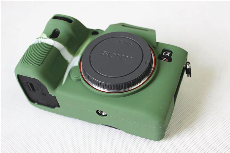 Sony A73 A7RM3 A7R3 III A73 A7M3 A7III vi camera silicone tay bao da bảo vệ - Phụ kiện máy ảnh kỹ thuật số túi fujifilm