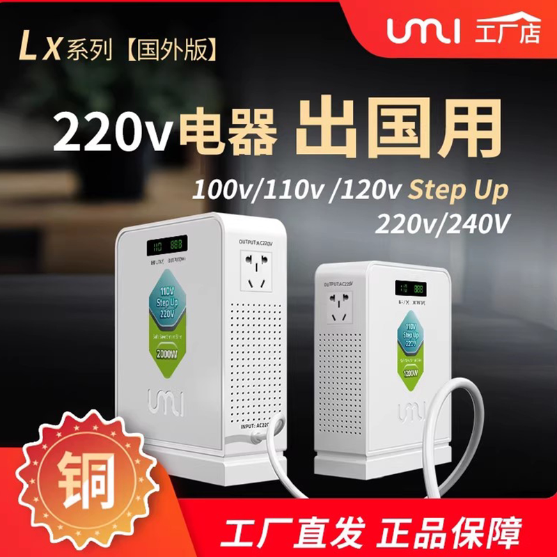 110V to 220V Transformer for Overseas Use, Chinese Voltage Converter, Japanese 100V, American 120V Step-Up Converter