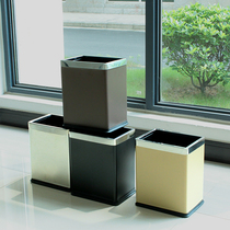 Fashion and creative toilet trash can hotel guest room bucket KTV paper basket bucket office rectangular trash can
