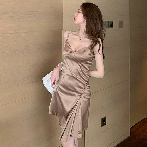 Летнее сексуальное платье, корсет, V-образный вырез, эффект подтяжки