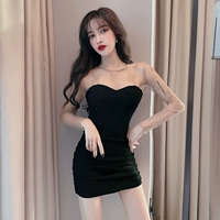 Черный лонгслив