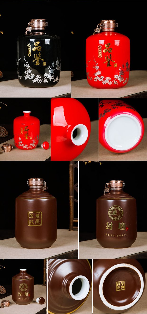 3 kg 5 kg 10 kg rượu vang chai rượu vang chai rượu vang với năm pound cài đặt niêm phong lỏng rượu vang bình cổ phong cách - Rượu vang ly uống vang đỏ