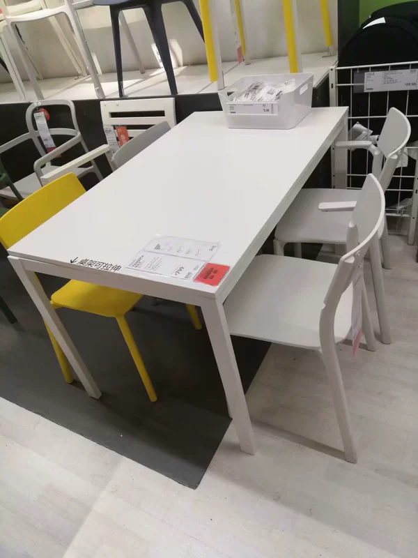 IKEA mua hàng nội địa IKEA Wangsta bàn ăn có thể thu vào IKEA Wangsta bàn ăn nhỏ đơn giản hiện đại bàn ăn đa chức năng - Bàn