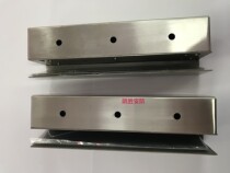 Upper and lower frameless glass door electric latch bracket