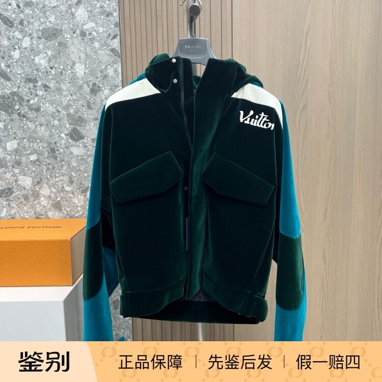 Louisvuittonlv Louis Vuitton Autumn and Winter New Men's Hooded Cotton Jacket Hunting Jacket Top