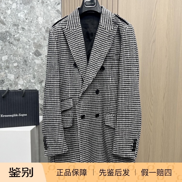 Dolce Gabbana Dg Wool Houndstooth Coat Trench Coat Business Casual Fashion Dolce Gabbana Dg Wool Houndstooth Coat Trench Coat Business Casual Fashion
