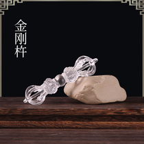 Zen Yue Buddhist Art Tantric Ritual Instrument Ancient Law Glass Five Strands Vajra Pestle Descending Magic Wand Tibetan Buddhist Supplies Ornament Free Of Shipping