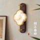 Song Dynasty Aesthetic Wall Lamp, New Chinese Style Bedside Wall Lamp, All-Copper Solid Wood Entrance Hall Living Room Background Wall Lamp 2026 New