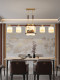 New Chinese-Style Chandelier for Living Room, Solid Wood, High-End Villa Lobby, Zen Dining Room Lamp, Whole House Lighting Fixtures, 2025 New Model