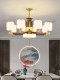 New Chinese-Style Chandelier for Living Room, High-End Solid Wood Villa Lobby, Elegant 2025 New Model, Whole House Lighting Fixtures