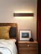 Medieval Style Wall Lamp Solid Wood Walnut Color Background Wall Bedside Lamp New Chinese Style Entrance Hallway Staircase Aisle Wall Lamp