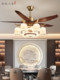 New Chinese-Style Living Room Fan Light, Large-Sized Ceiling Fan Light for Self-Built Houses, Villa Dining Room Ceiling Fan Light, Integrated New Model 2025