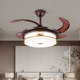 New Chinese-Style Ceiling Lamp for Living Room and Bedroom, Simple and Elegant, Eye-Protecting Walnut Wood and Copper Alloy Lighting Package, 2025 New Model