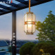 High-End Outdoor Chandelier Waterproof New Chinese Style All-Copper Courtyard Outdoor Villa Entrance Lantern Eaves Gate Eaves Lamp