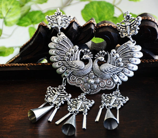 Yunnan ethnic style original necklace retro characteristic necklace collar wild exaggerated Miao silver performance jewelry female