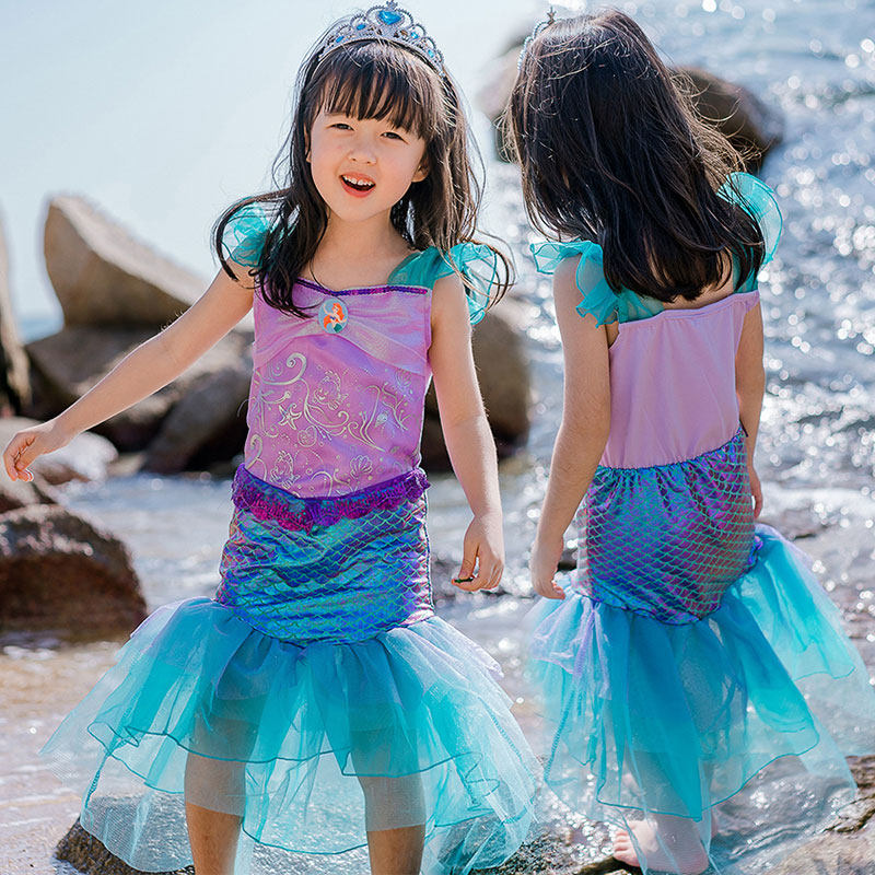 Halloween 61 Children's Day Mermaid Princess Skirt Performance Suit Party Gown Birthday Suit Girl dress