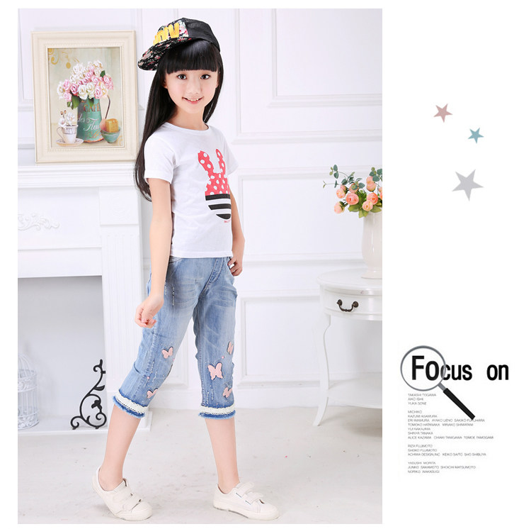 Pantalon fille en toile - Ref 2061502 Image 25