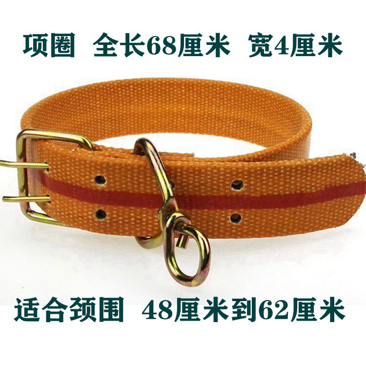 Large Dog Ring Canvas Double Breasted Collar Large Dog Collar Dogo Chow Chow Wolf Dog Tibetan Mastiff Dog Collar
