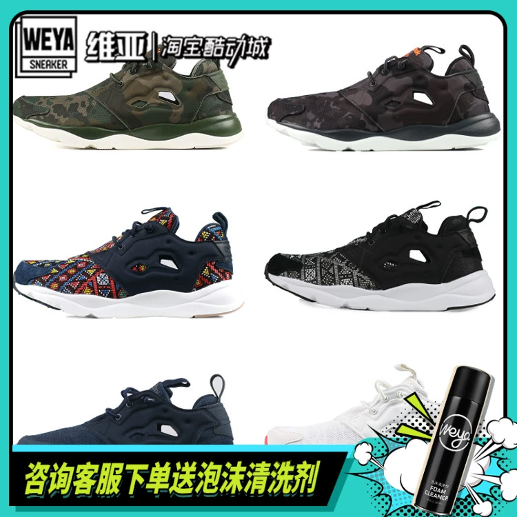 Reebok / Reebok nữ giày thể thao giày thường giày chạy bộ nam BD3092 - Dép / giày thường