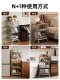 Vintage-Style Small Cart, Mobile Storage Rack for Living Room, Snack Organizer, Multifunctional Kitchen Fruit and Vegetable Rack, Toy Storage