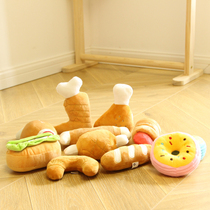 Dog toy with bite-proof vocal multi-style down afternoon tea plush toy grinding to accompany teddy small dog toy