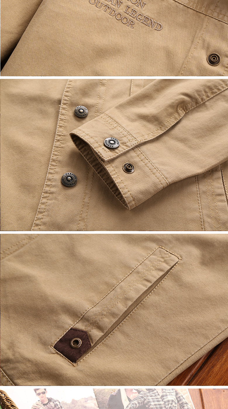 Blouson homme NIANJEEP    manches longues en Coton - Ref 3116161 Image 13