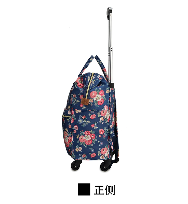 Kola có thể mang theo dung lượng lớn xe đẩy túi in ấn không thấm nước phổ bánh xe ba lô du lịch đường dài túi duffel túi