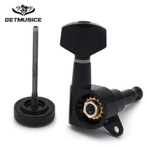 Electric guitar Spin Quasi with lockstring TOTALLY ENCLOSED GUITIT SELF-LOCK STRINGS BUTTON UP STRINGERS STRINGERS STRINGERS THREAD BLACK