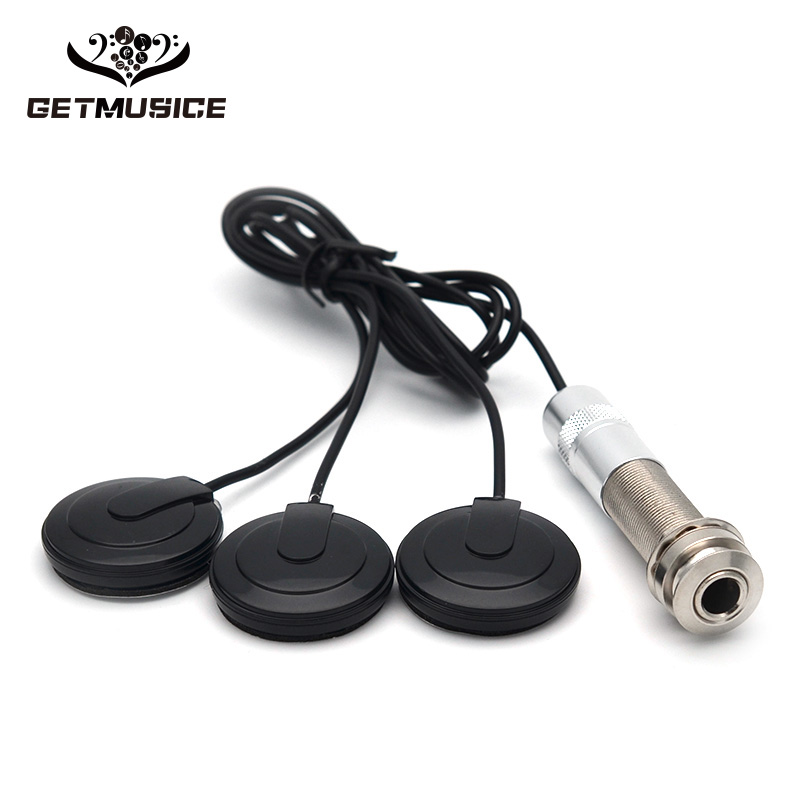 Three-head patch pick-up Guitar Violin Pickup EQ Stickup Sound Pickup 6 35 Tail Nail buzz sheet