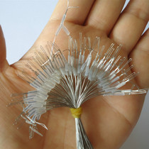 Wenplatinum hook splitter fishing gear thread herringbit bifurcation small hook 50 transparent silicone anti-winding splitter