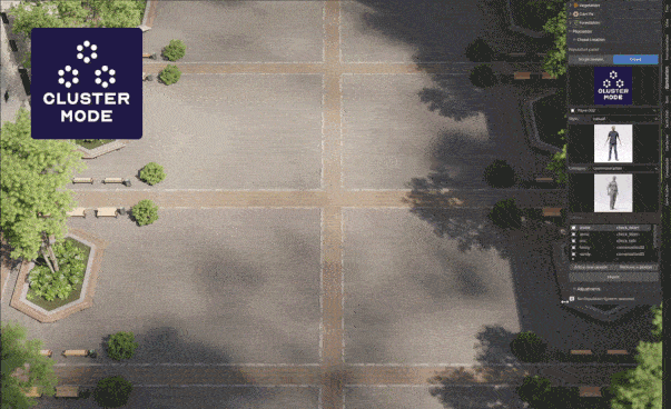 Blender人群模拟集群动画插件+模型预设 Population Pro V1.1.2