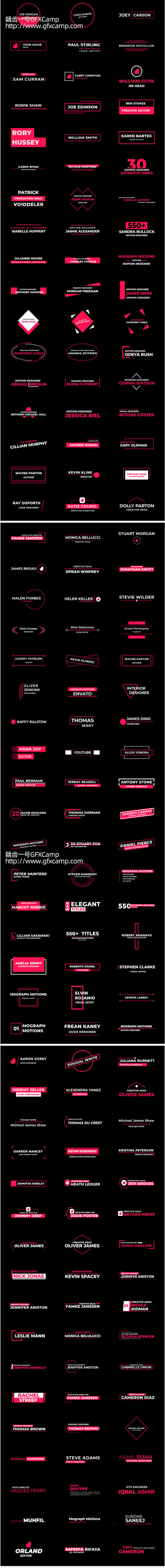 AE脚本-4500+文字标题排版信息数据字幕图标背景转场竖屏社交网络包装动画元素包V5 破解版