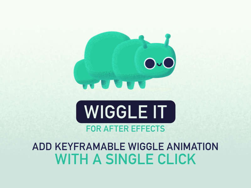 AE脚本：图形抖动摆动弹跳MG动画脚本 Wiggle It + 使用教程-天天素材网