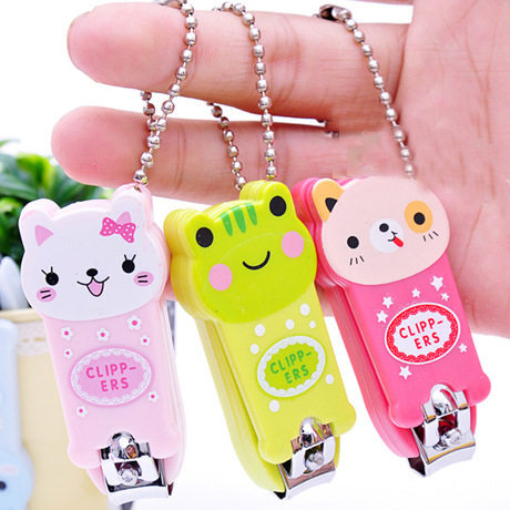 Mini cute nail clippers mericure nail manicure adult home nail clippers single fit cartoon creative folding nail clippers
