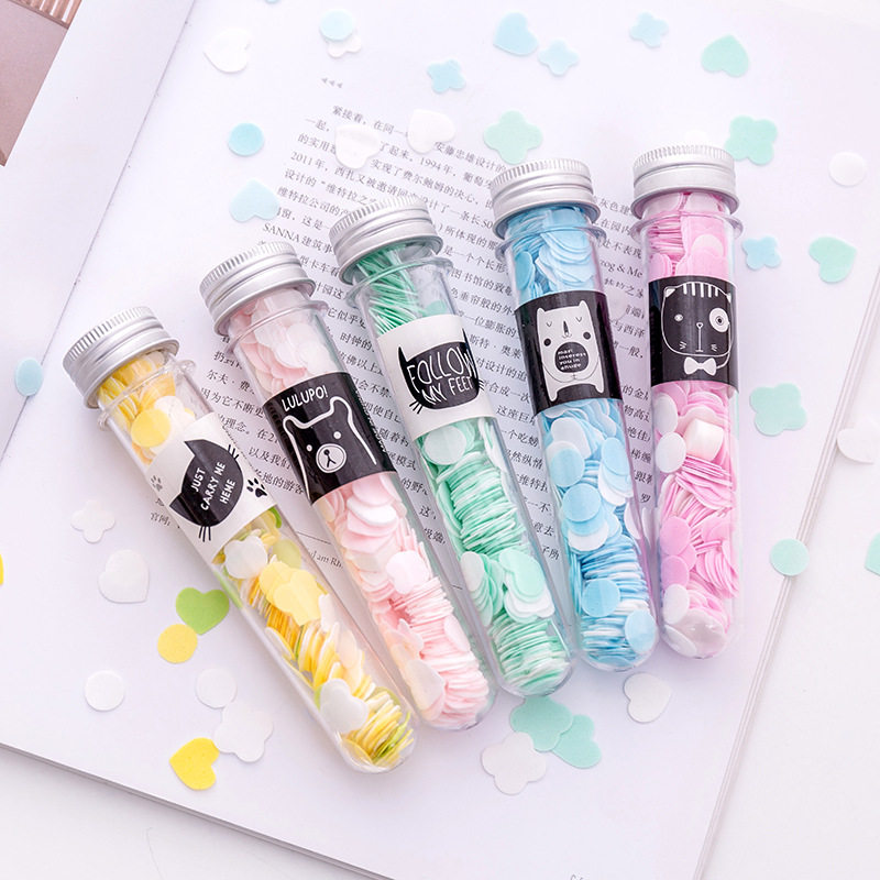 Outdoor Travel Test Tube Fancy Soap Flowers Portable Perfumed Soap Paper Rose Soap Paper Soap Sheet Petals Bath Sheet