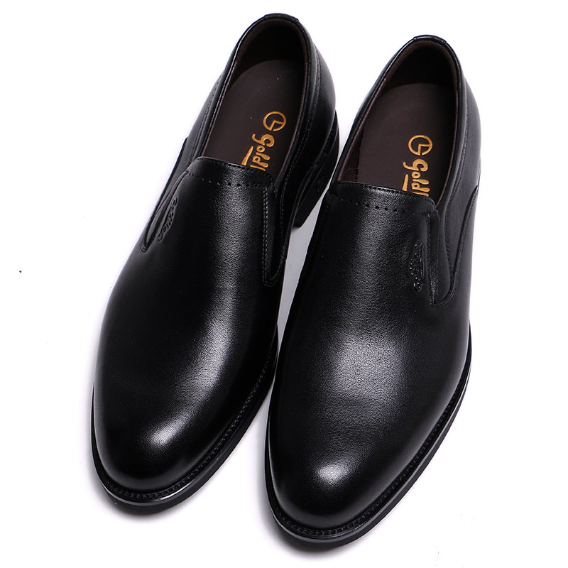 Kinley comes in men's shoes fall new special cabinet shoes high-end calf leather jacket foot wear-proof business casual leather shoes man-Taobao