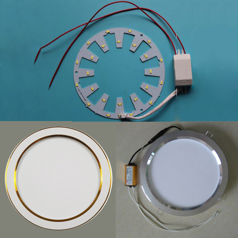 Integrated ceiling light bulb Bath bully accessories Round SMD LED light guide LED flat panel Yuan lamp instead of lamp tube