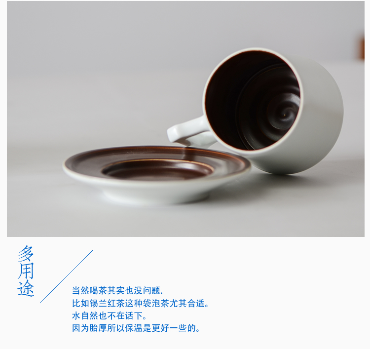Craftsman Jingdezhen Handmade Gốm sứ Cặp đôi Cà phê Cup Set Đồ sứ cao Cup ly thủy tinh uống cà phê
